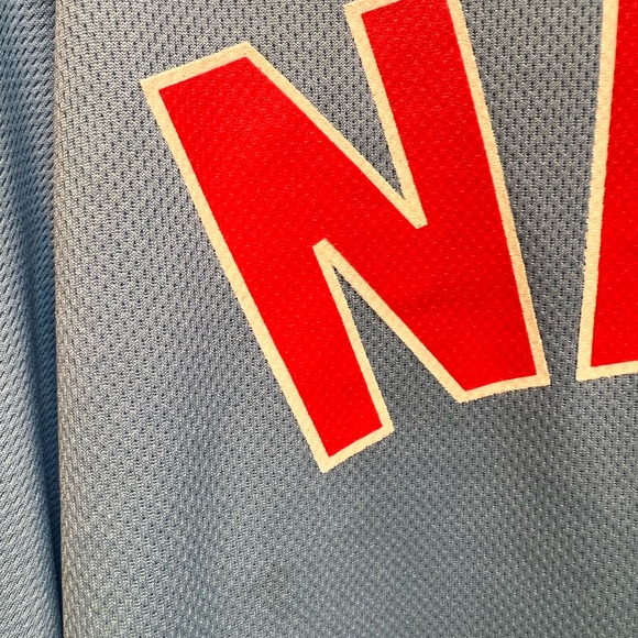 MLB Texas Rangers Blue Jersey Fox Southwest #5 Napoli Sz M - Picture 4 of 5